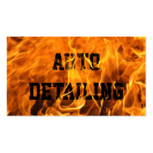 Burning Fire Auto Detailing Business Card