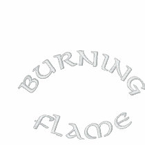 Burning Flame Embroidered Shirt