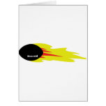 burning football card