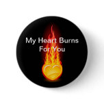Burning Heart Pin