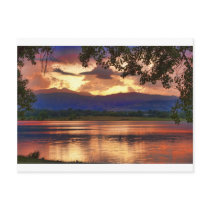 Burning Lake Sunset