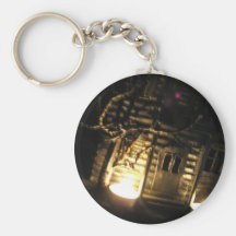 Burning Porch Key Chain