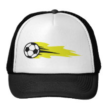 burning soccer ball mesh hats