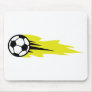 burning soccer ball mouse mat