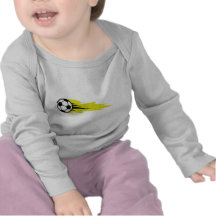 burning soccer ball t shirt