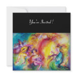 BURNING THE CARNIVAL, Mardi Gras Masquerade Ball Personalized Invitation