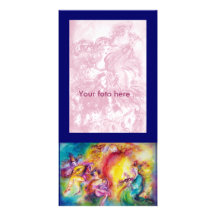 BURNING THE CARNIVAL / Venetian Masquerade Dance Photo Greeting Card