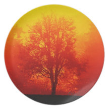 Burning Tree Dinner Plate