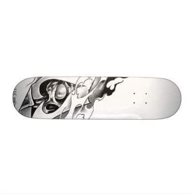 BurningAce Custom Skate Board by nocent