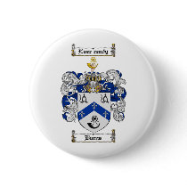 BURNS FAMILY CREST -  BURNS COAT OF ARMS PINBACK BUTTONS