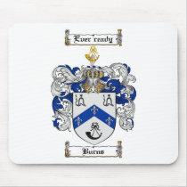 BURNS FAMILY CREST -  BURNS COAT OF ARMS USE PADS