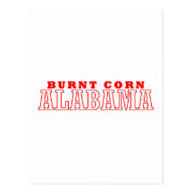 Burnt Corn, Alabama City Design Post Card