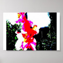 burnt flower print