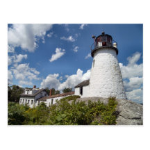 Burnt Island Light, Maine postcard