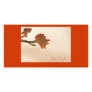 Burnt Orange Flower, Keep it Simple! Customized Photo Card