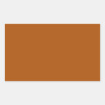 Burnt Orange Rectangle Sticker