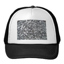 Burnt wood remain texture mesh hat