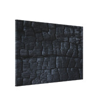 Burnt Wood Texture Canvas Print