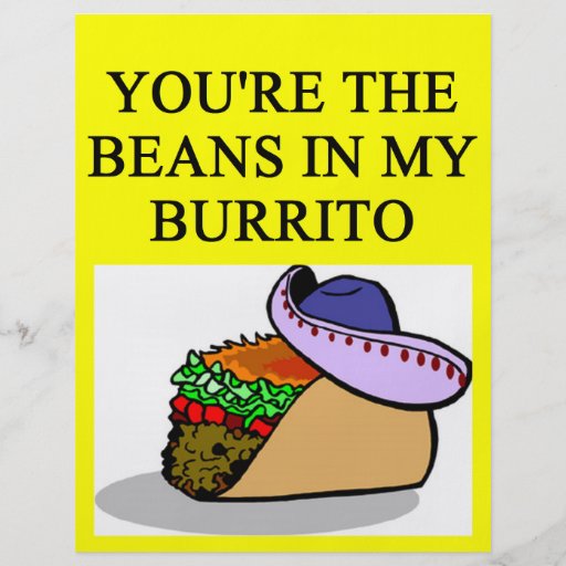 BURRITO and beans lover Flyer Design