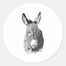 Burro sauvage autocollant