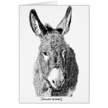 Burro sauvage cartes de vœux