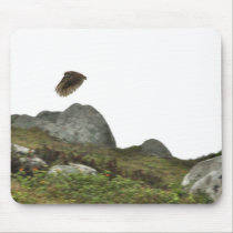 Burrowing Owl in flight mousepads