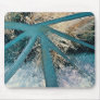 Burst of blue, mixed media, collage on paper mousepads