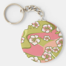 Burst of Hibiscus Keychains