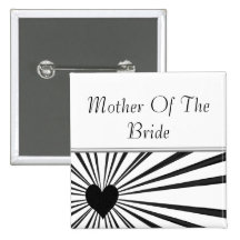 Burst Of Love (Black) (Wedding) Pin