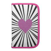 Burst Of Love (Pink on Black) Planner