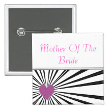 Burst Of Love (Pink on Black) (Wedding)