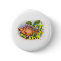 Bursting Mirror Carp Pinback Button