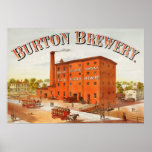 Burton Brewing Company ~ Vintage Advertising. Poster