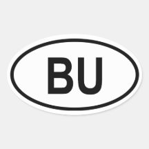 Burundi "BU" Stickers