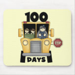 Bus 100 Days of School t-shirts and Gifts Mouse Pad
