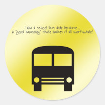 Bus Aide - A Good Morning Smile Sticker