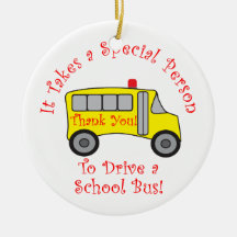 Bus Driver Christmas Ornaments