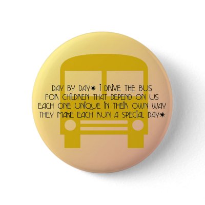 Bus Driver - Day By Day Poem Button by SjStevenson