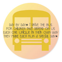 Bus Driver - Day By Day Poem Sticker