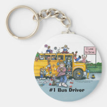 Bus Driver Keychain