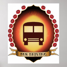 Bus Driving Mandorla Posters