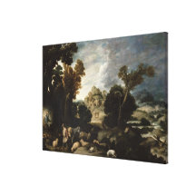Bush brûlant, c.1635 impressions sur toile