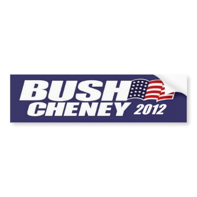 Bush Cheney 2012 Bumper Sticker by Megatudes