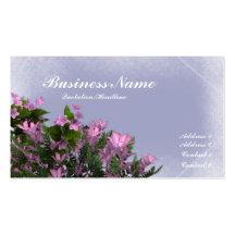 Bush floral rose/de ciel cartes de visite dehors cartes de visite personnelles