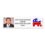 bush_head2, LOG WITH SCRIPT, LOST YOUR JOB AND ... Bumper Stickers