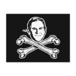 Bush Head and Crossbones Postcard