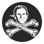 Bush Head and Crossbones Sticker