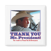 Bush-Thank-You-American Fridge Magnet