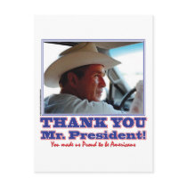 Bush-Thank-You-American Postcards