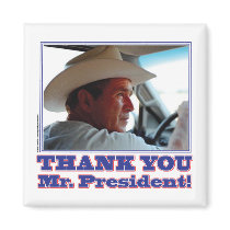 Bush-Thank-You Refrigerator Magnet